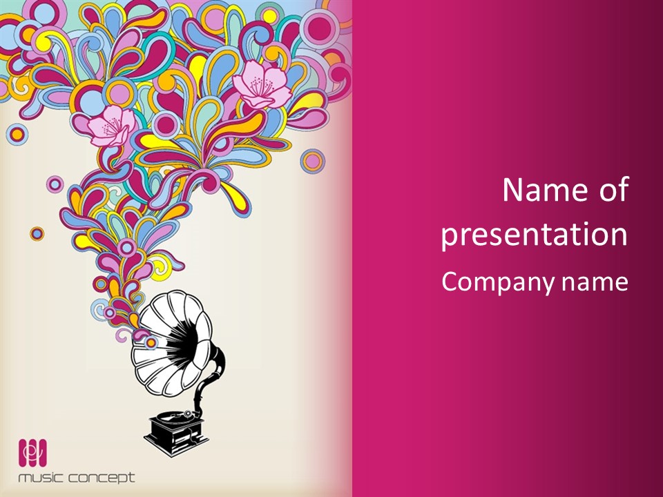 Concept Silhouette Woodstock PowerPoint Template