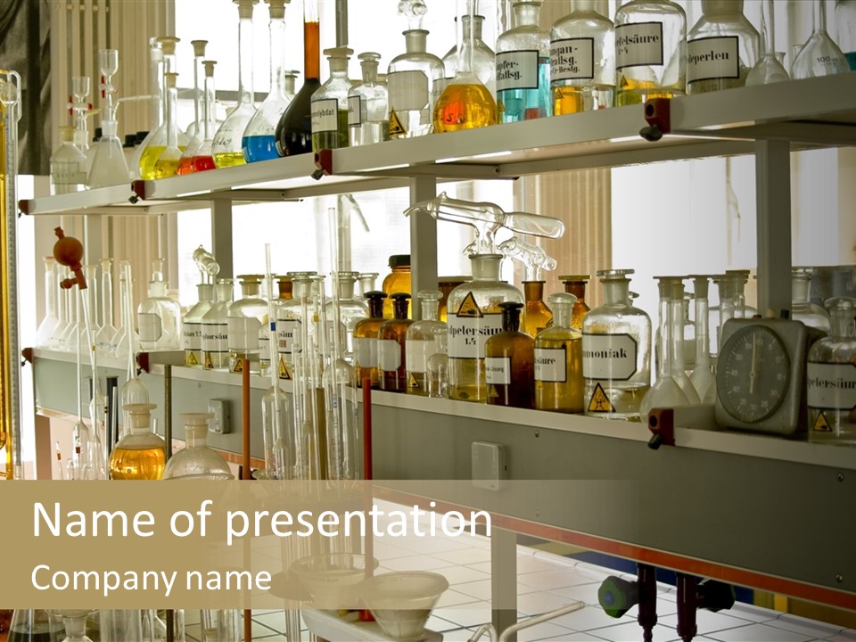 Equipment Drug Chemistry PowerPoint Template