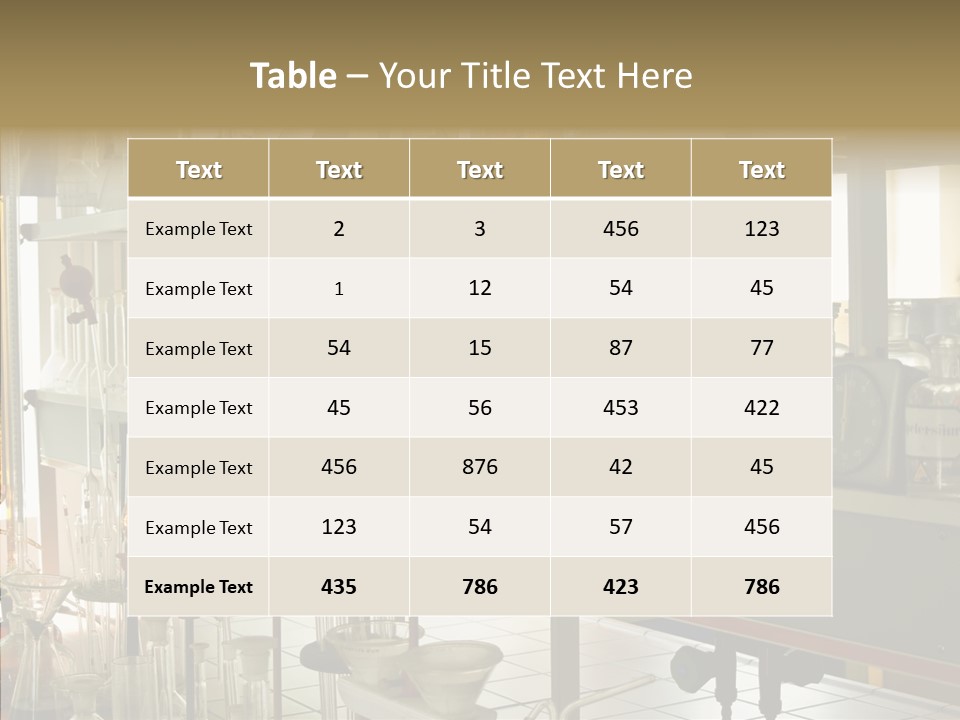 Equipment Drug Chemistry PowerPoint Template