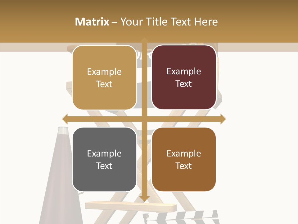 Megaphone Chair Retro PowerPoint Template