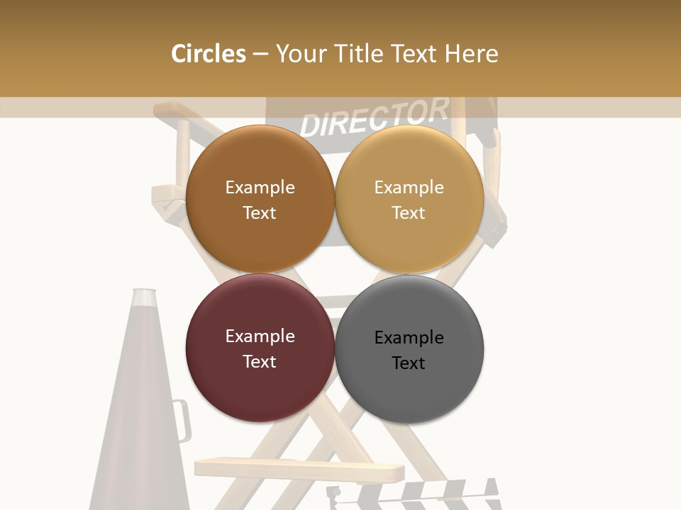 Megaphone Chair Retro PowerPoint Template