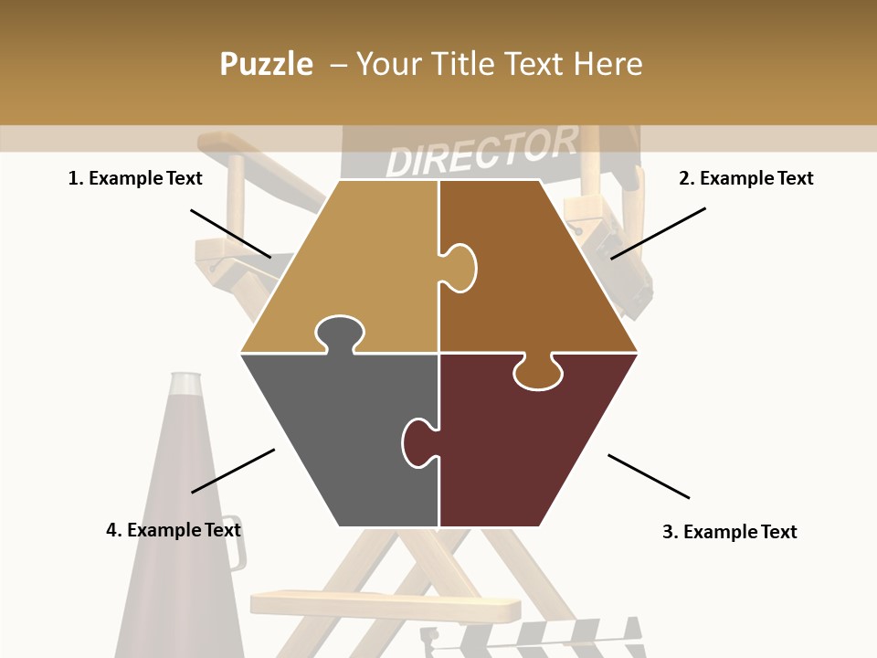 Megaphone Chair Retro PowerPoint Template