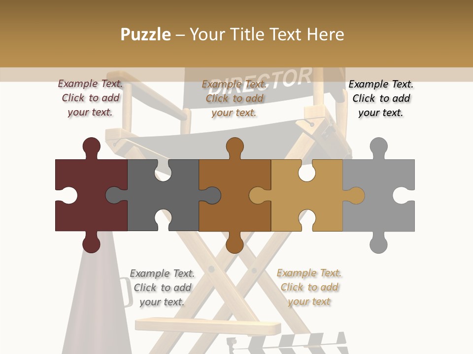 Megaphone Chair Retro PowerPoint Template