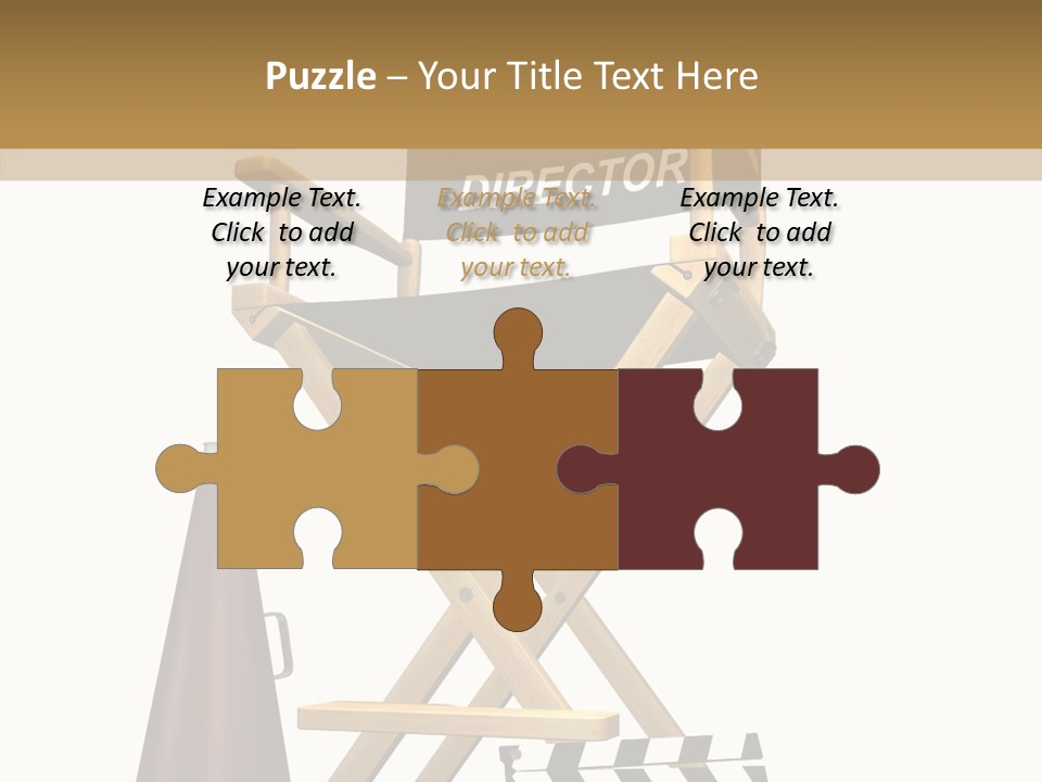 Megaphone Chair Retro PowerPoint Template