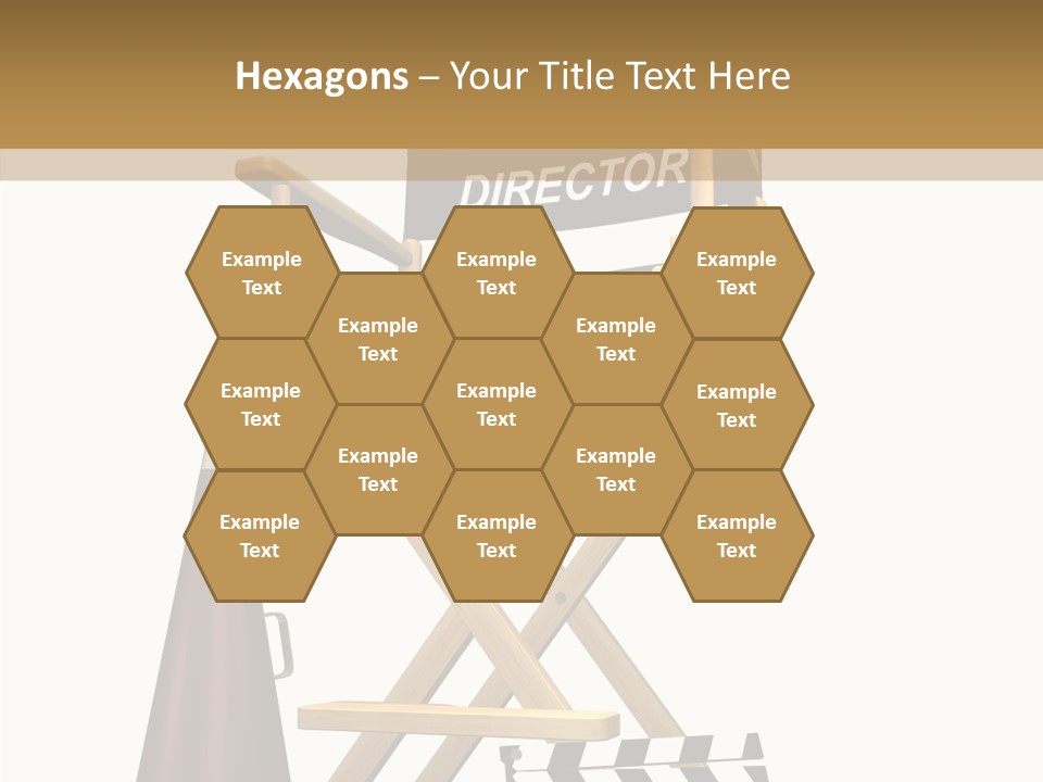 Megaphone Chair Retro PowerPoint Template