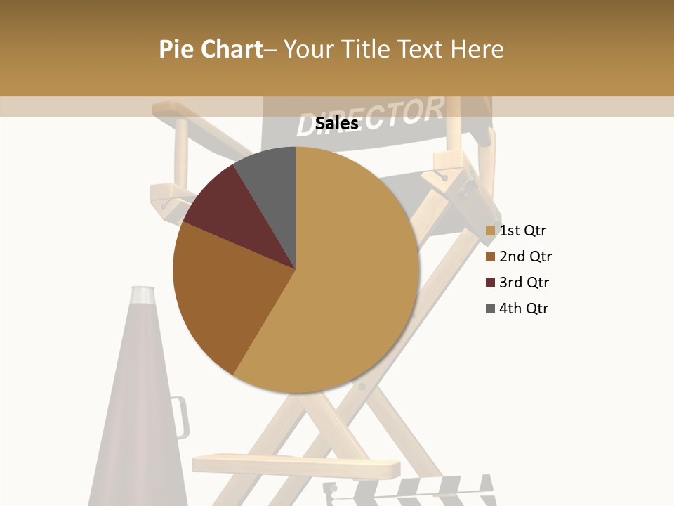 Megaphone Chair Retro PowerPoint Template