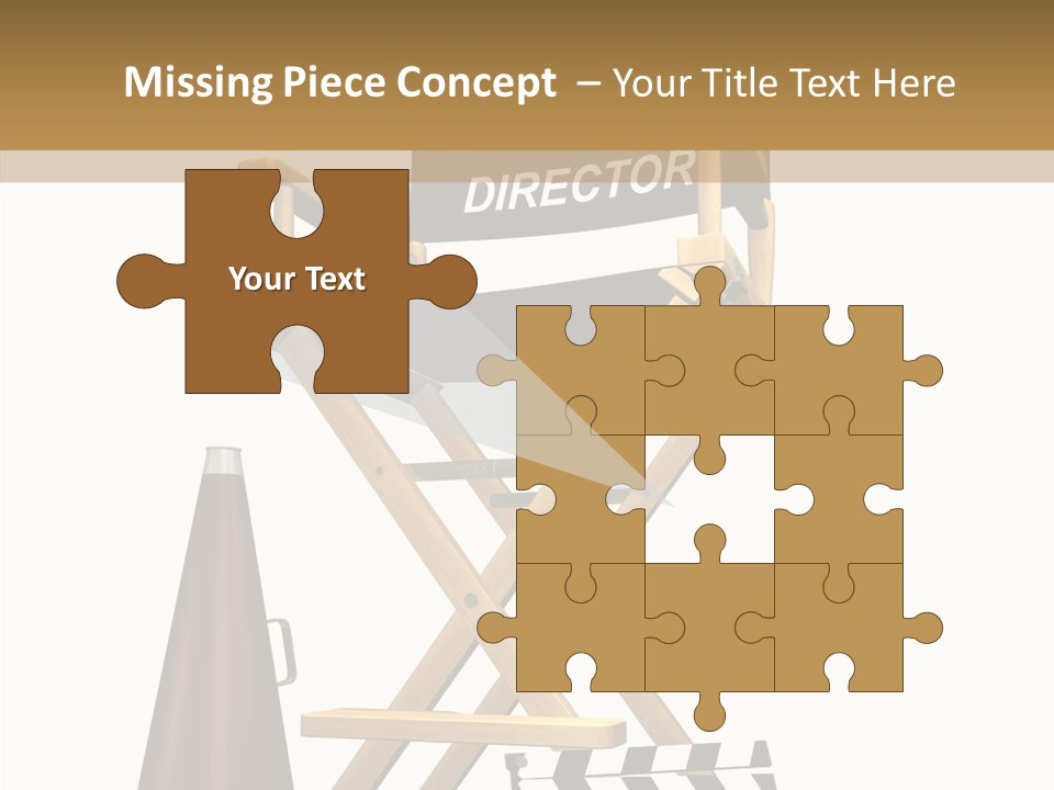 Megaphone Chair Retro PowerPoint Template