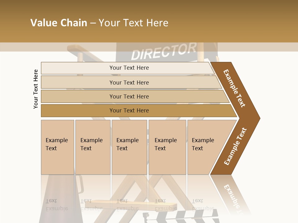 Megaphone Chair Retro PowerPoint Template
