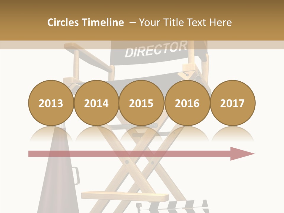 Megaphone Chair Retro PowerPoint Template