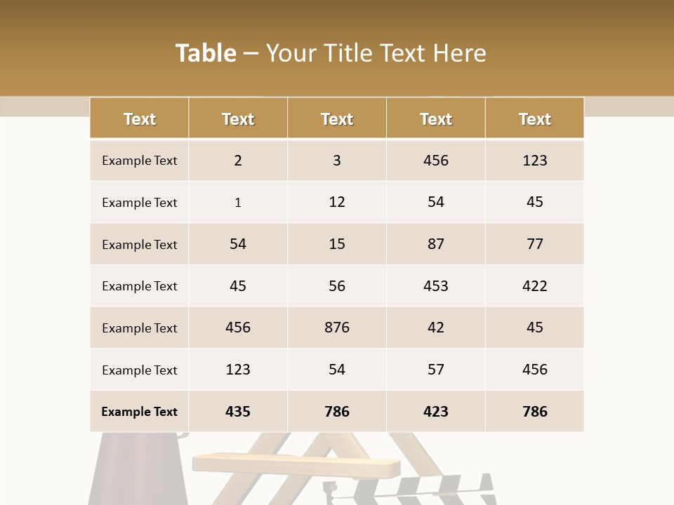 Megaphone Chair Retro PowerPoint Template