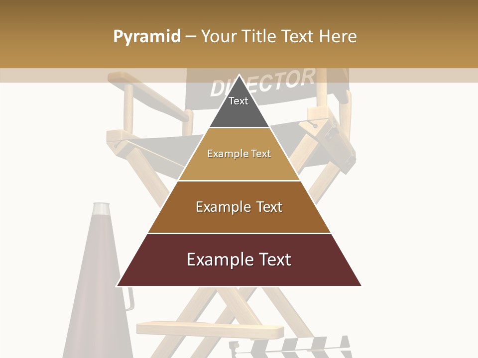 Megaphone Chair Retro PowerPoint Template