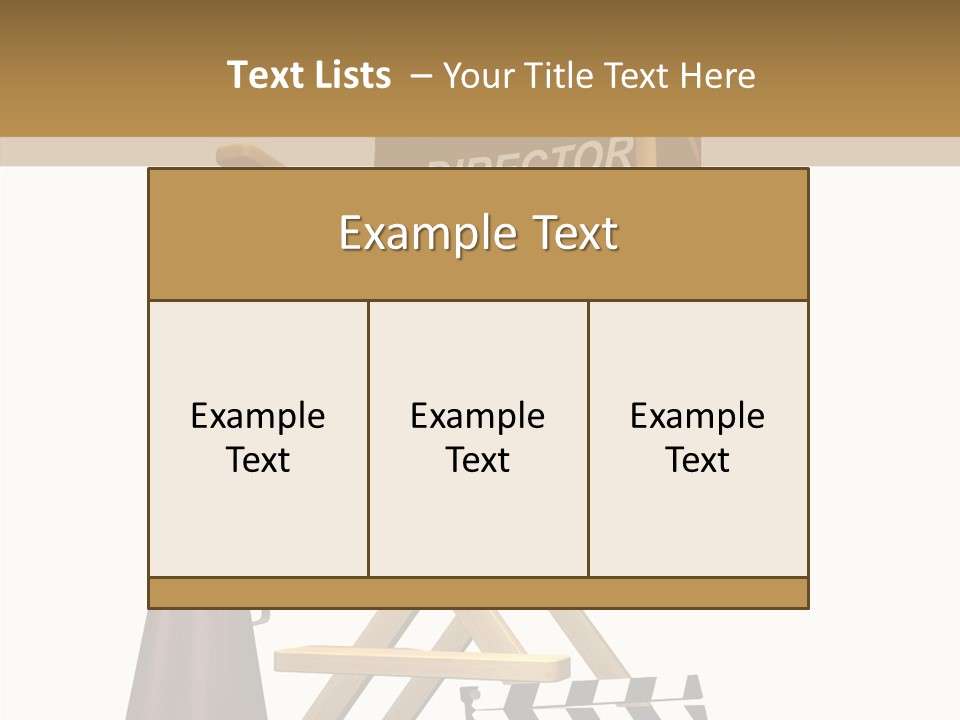 Megaphone Chair Retro PowerPoint Template