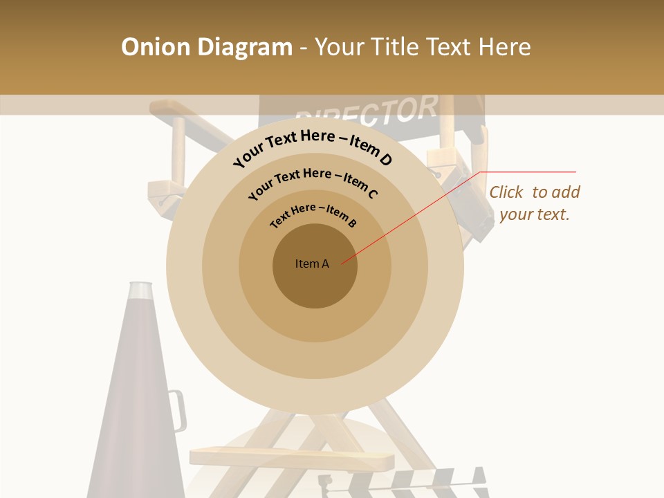 Megaphone Chair Retro PowerPoint Template