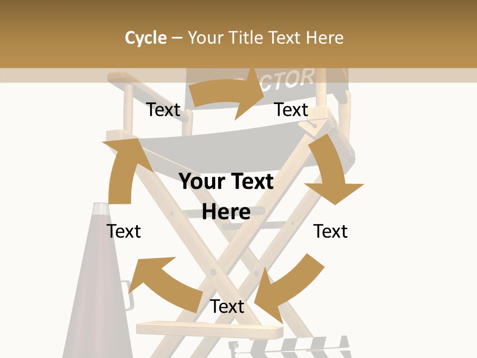 Megaphone Chair Retro PowerPoint Template