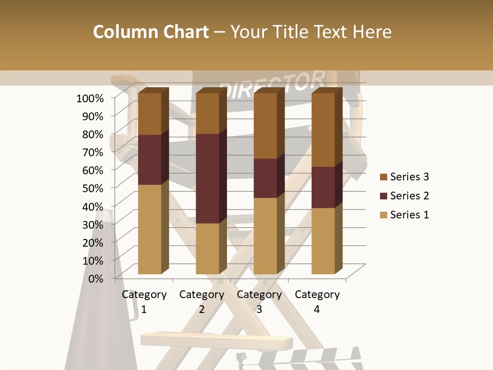 Megaphone Chair Retro PowerPoint Template