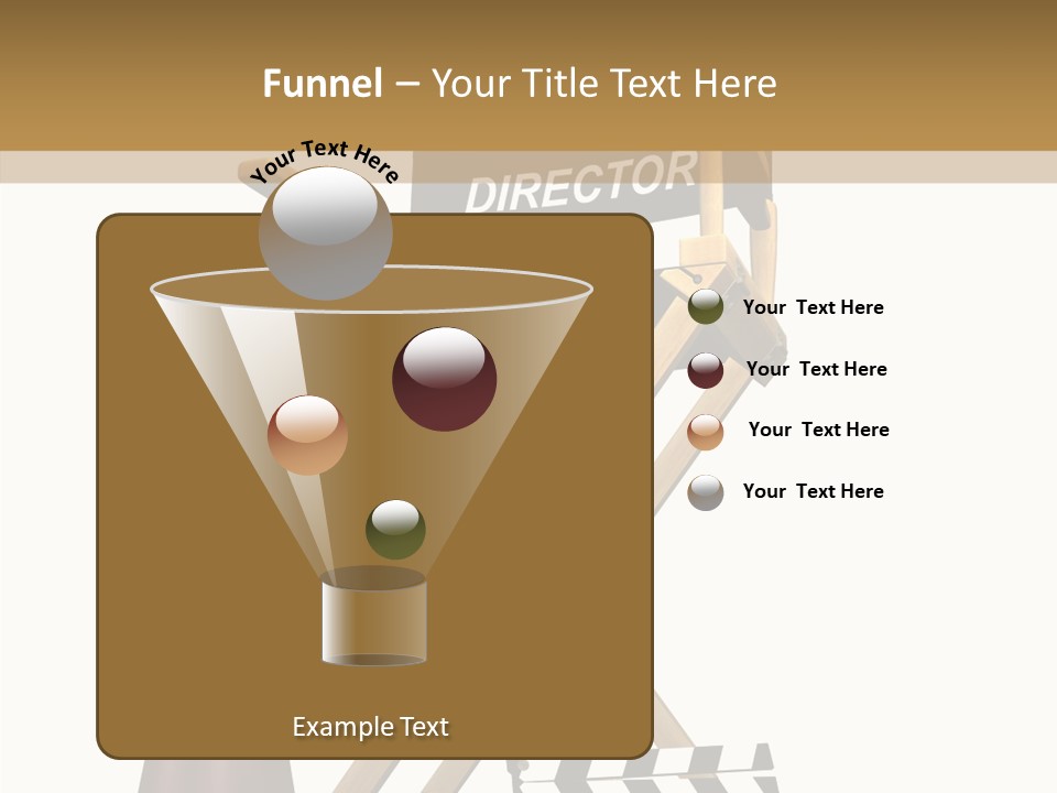 Megaphone Chair Retro PowerPoint Template