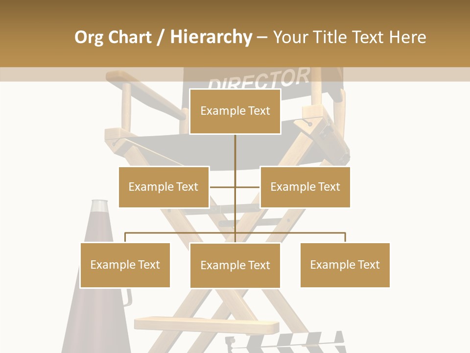 Megaphone Chair Retro PowerPoint Template