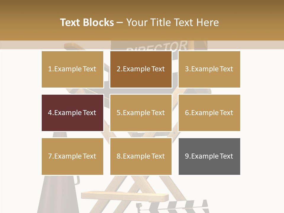 Megaphone Chair Retro PowerPoint Template