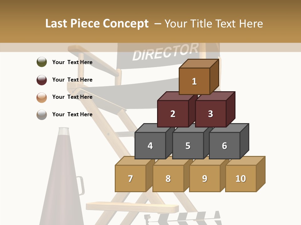 Megaphone Chair Retro PowerPoint Template