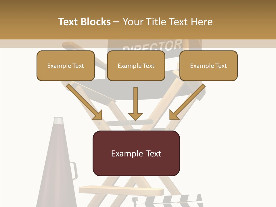 Megaphone Chair Retro PowerPoint Template