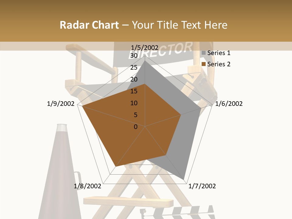 Megaphone Chair Retro PowerPoint Template
