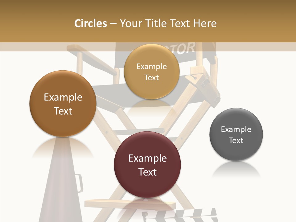 Megaphone Chair Retro PowerPoint Template