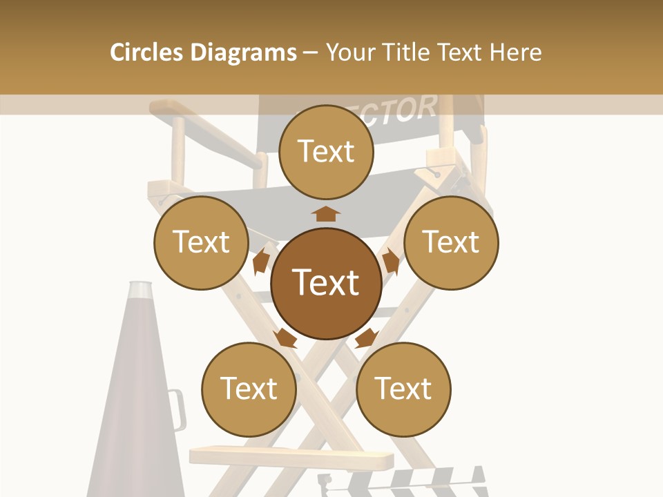 Megaphone Chair Retro PowerPoint Template