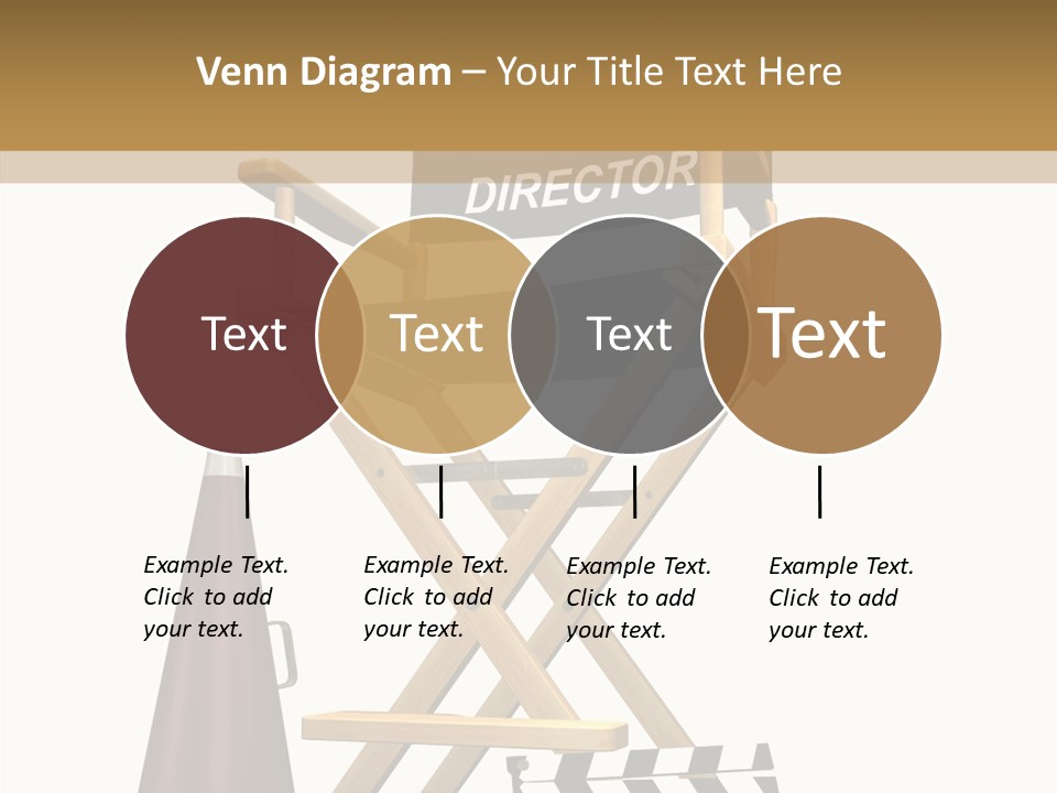 Megaphone Chair Retro PowerPoint Template