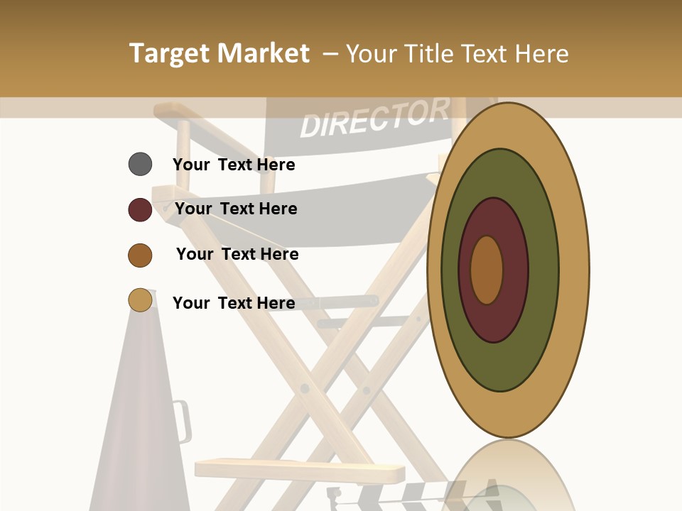 Megaphone Chair Retro PowerPoint Template