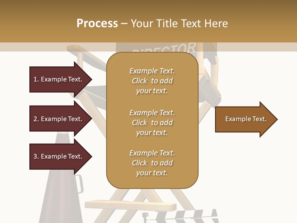 Megaphone Chair Retro PowerPoint Template