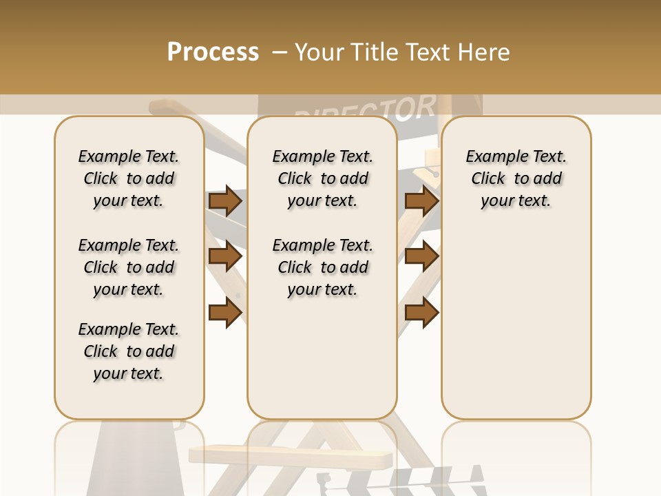 Megaphone Chair Retro PowerPoint Template