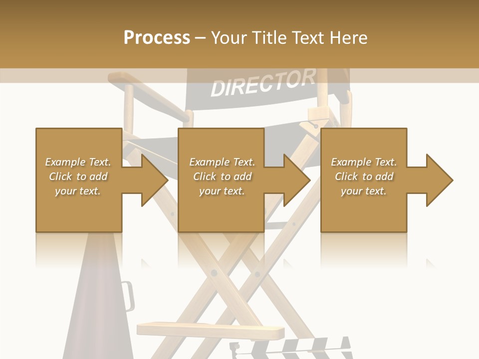 Megaphone Chair Retro PowerPoint Template