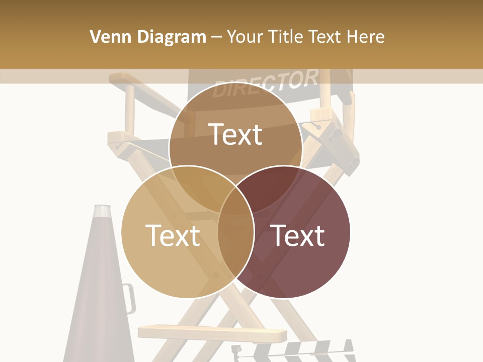 Megaphone Chair Retro PowerPoint Template