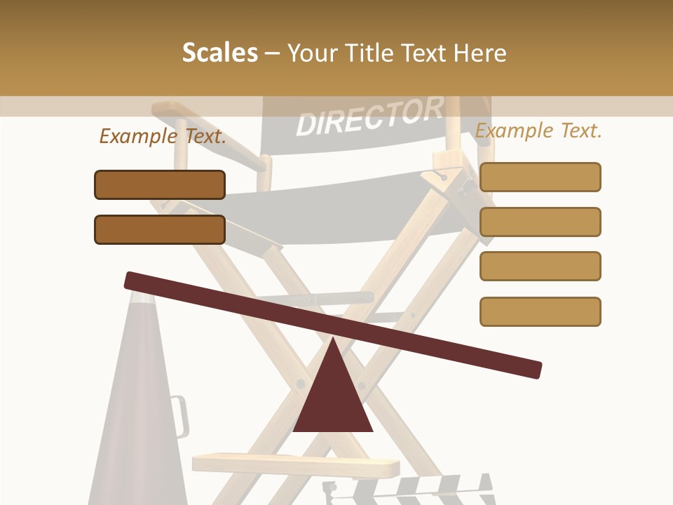 Megaphone Chair Retro PowerPoint Template