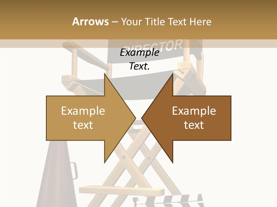 Megaphone Chair Retro PowerPoint Template