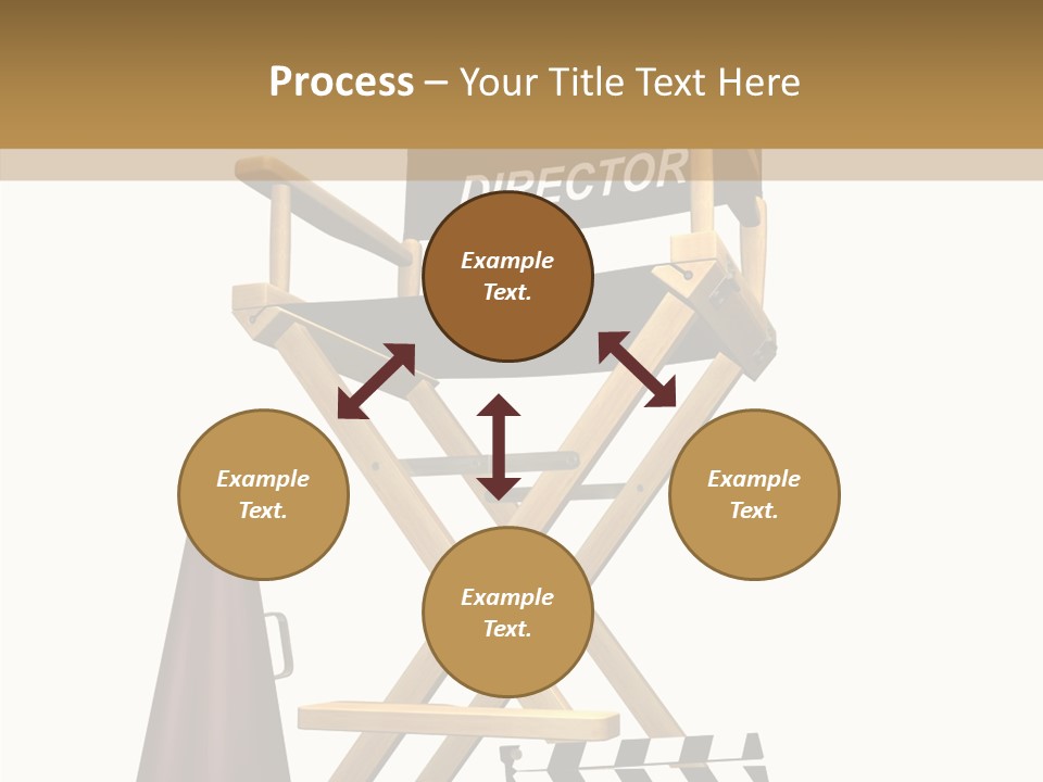Megaphone Chair Retro PowerPoint Template