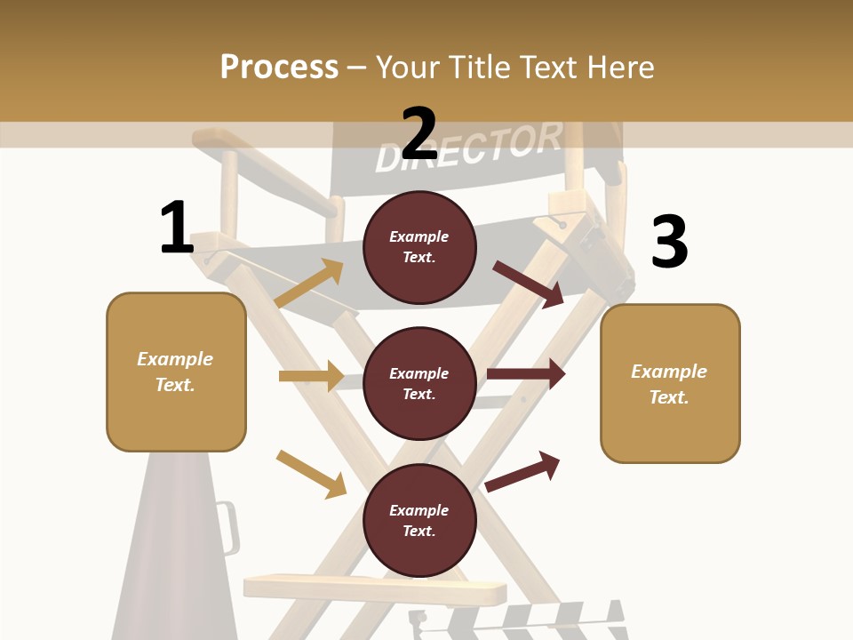 Megaphone Chair Retro PowerPoint Template