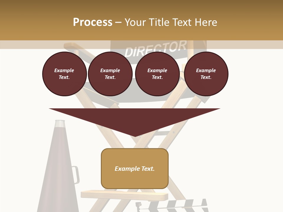 Megaphone Chair Retro PowerPoint Template