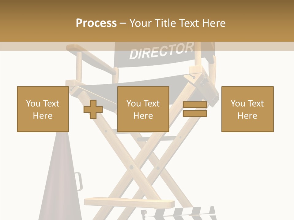 Megaphone Chair Retro PowerPoint Template