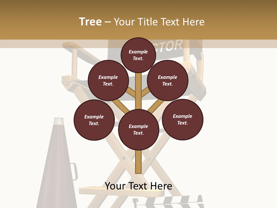 Megaphone Chair Retro PowerPoint Template