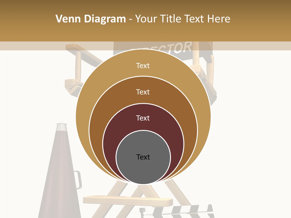 Megaphone Chair Retro PowerPoint Template