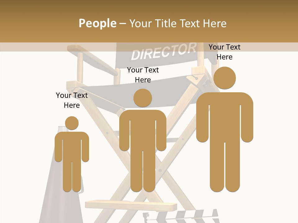 Megaphone Chair Retro PowerPoint Template