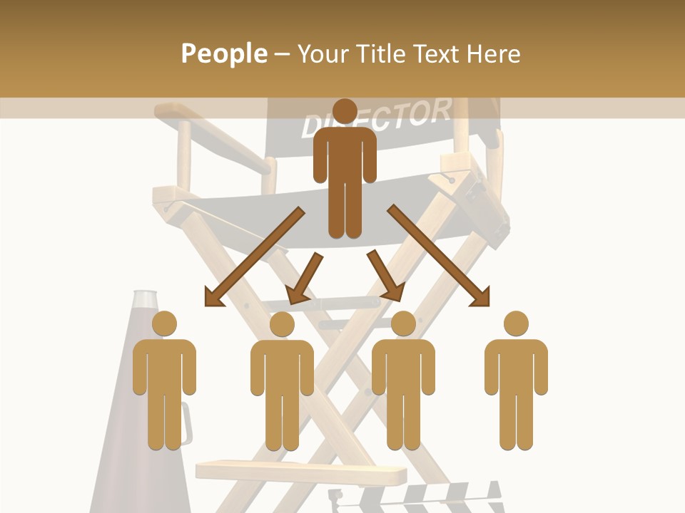 Megaphone Chair Retro PowerPoint Template