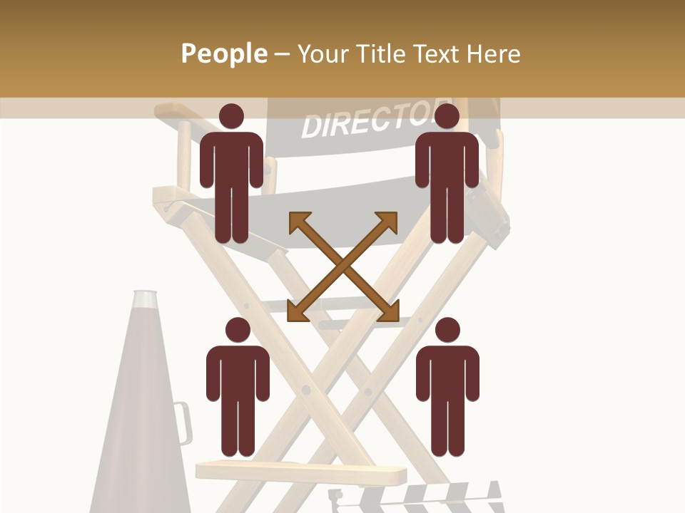 Megaphone Chair Retro PowerPoint Template