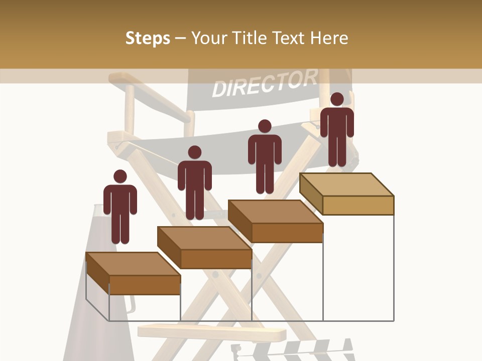 Megaphone Chair Retro PowerPoint Template