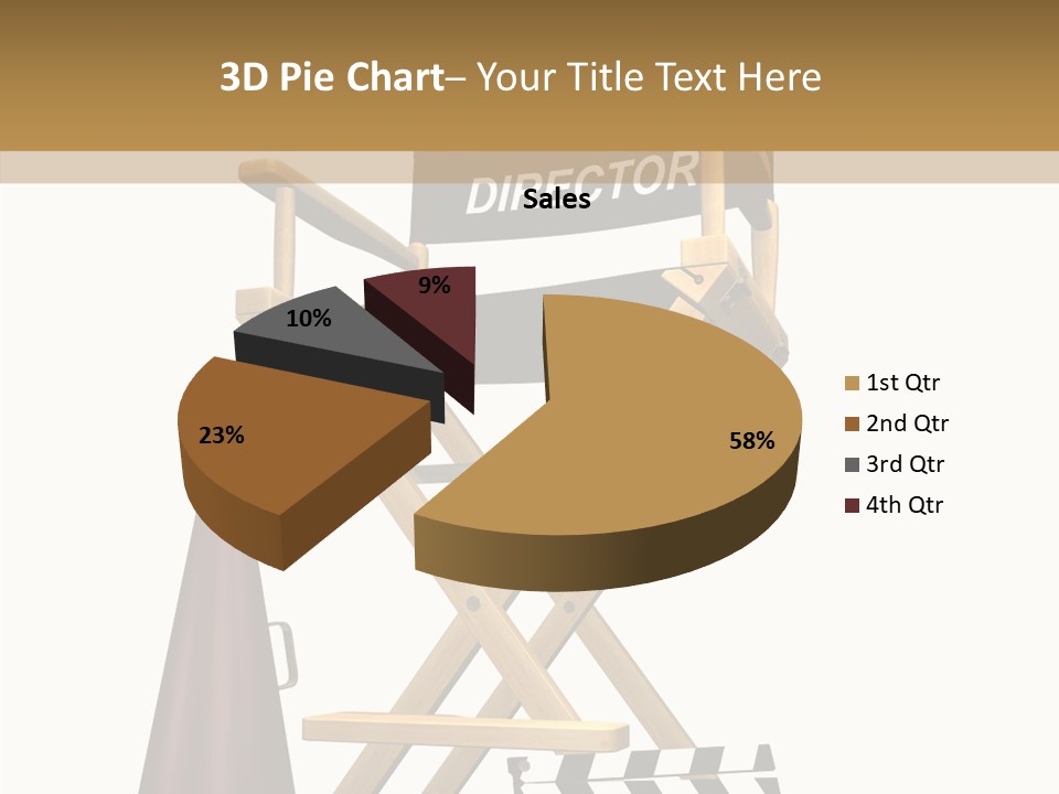 Megaphone Chair Retro PowerPoint Template