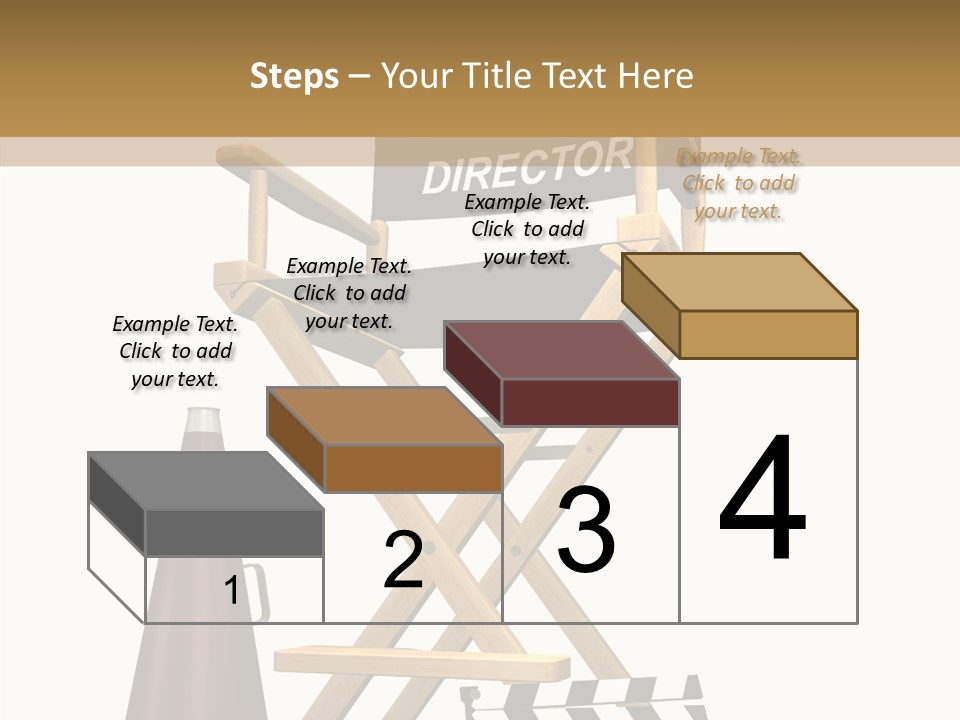 Megaphone Chair Retro PowerPoint Template