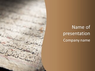 Intricacy Islam Middle PowerPoint Template