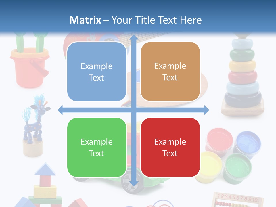 Education Red Play PowerPoint Template