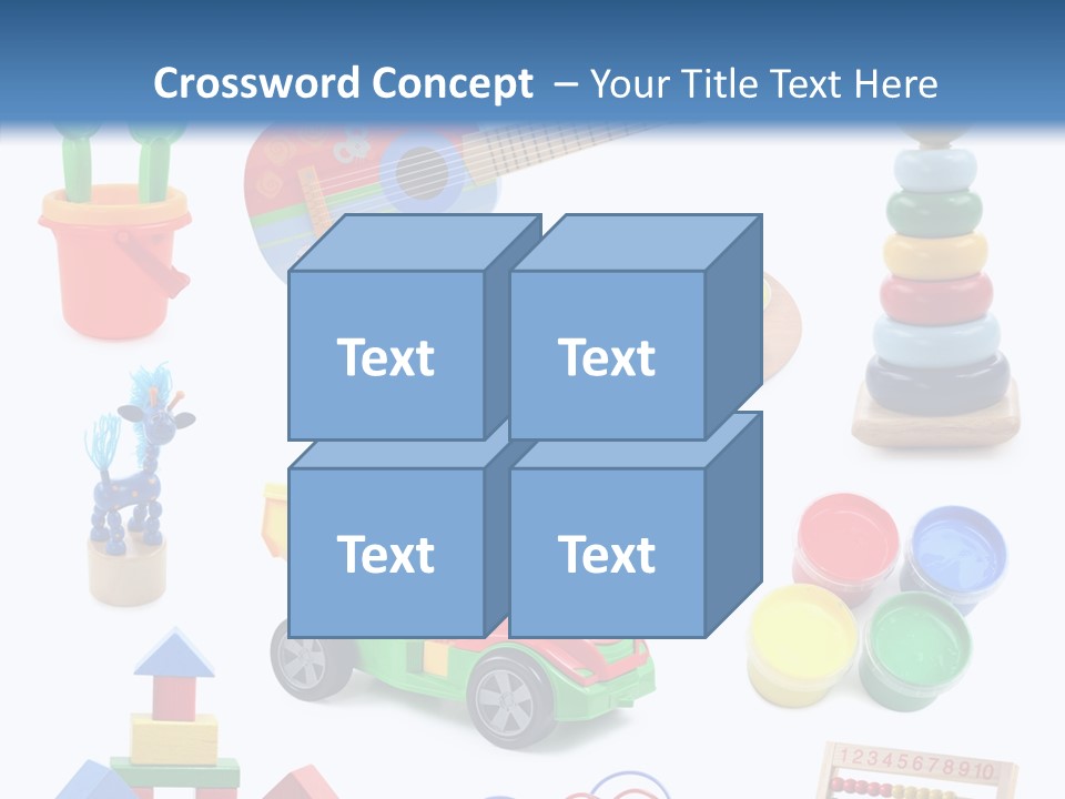 Education Red Play PowerPoint Template
